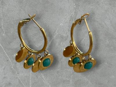 Gold Hoop style earrings